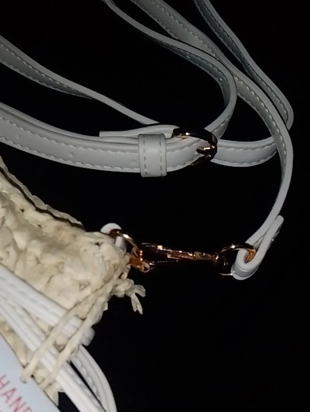 Handwoven Crossbody Bag - Cream